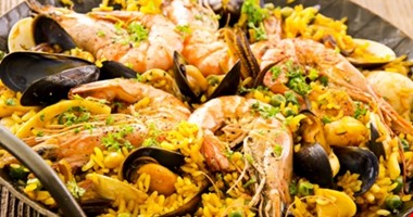 Paella s mořskými plody